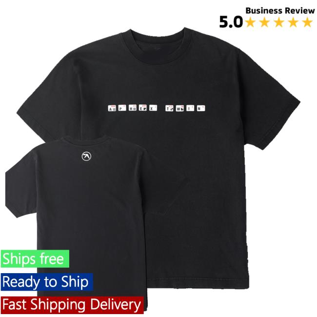 Aphex Twin Merch Store Drukqs Keyboard Heavyweight G. Dyed T-Shirt 3 Aphex Twin Merch Store Drukqs Keyboard Heavyweight G. Dyed T-Shirt