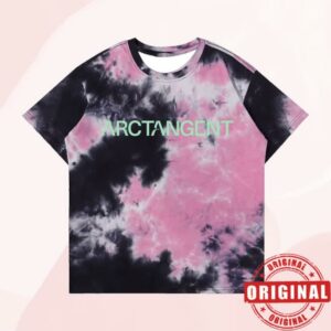 Arctangent Merch Shop Logo Tie Dye Shirt Pink