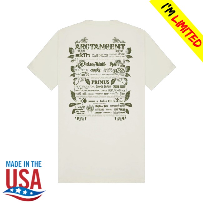 Arctangent Merch Store 2026 Lineup Shirt - Natural 3 Arctangent Merch Store 2026 Lineup Shirt - Natural