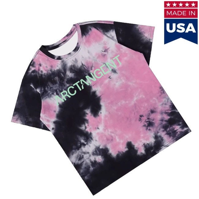 Arctangent Merch Store Logo Tie Dye Shirt - Pink 3 Arctangent Merch Store Logo Tie Dye Shirt - Pink