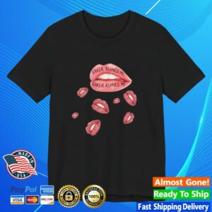 Asterverse Fan Club Merch Store Raker Ruined Me Lips Premium Cotton T-Shirt Black