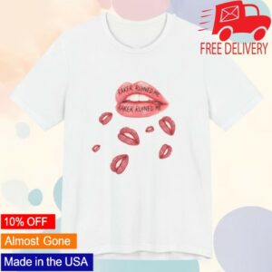 Asterverse Fan Club Merch Store Raker Ruined Me Lips Premium Cotton T-Shirt White