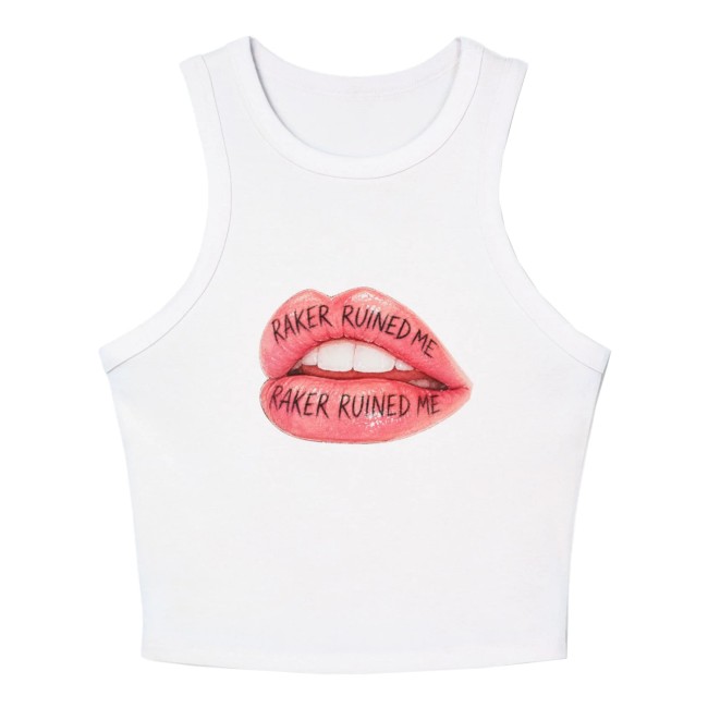 Asterverse Fan Club Merch Store Raker Ruined Me Lips Premium Tank Top White 2 Asterverse Fan Club Merch Store Raker Ruined Me Lips Premium Tank Top White