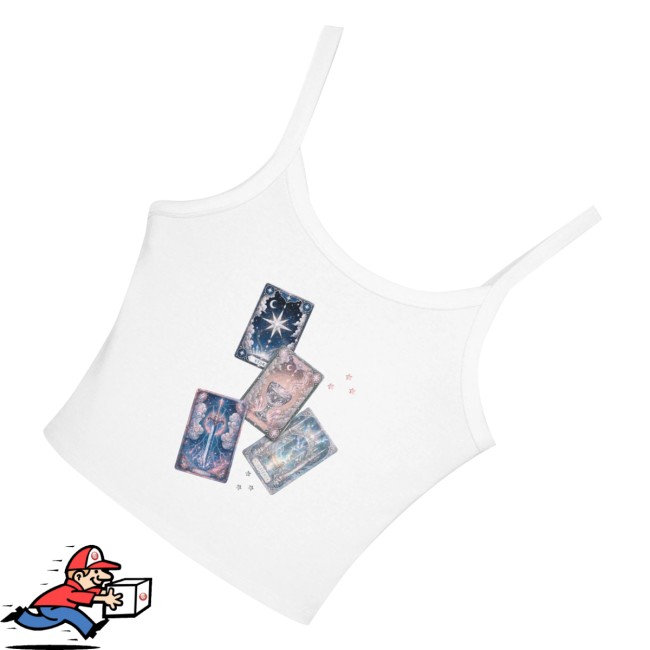 Asterverse Fan Club Merch Store Special Edition Rare Starside Cards Tank Top White 3 Asterverse Fan Club Merch Store Special Edition Rare Starside Cards Tank Top White