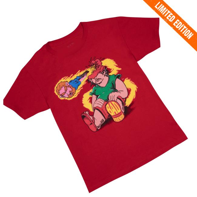 Bad Friends Merch Store Shop Hothead T-Shirt Red 3 Bad Friends Merch Store Shop Hothead T-Shirt Red