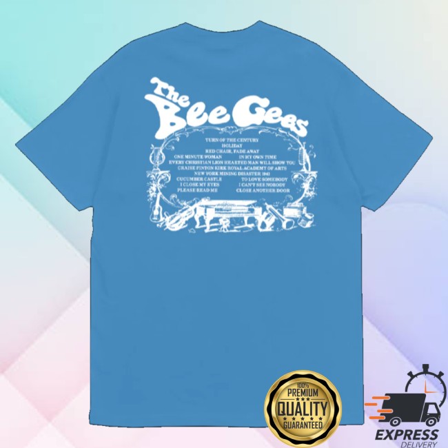 Bee Gees Store Merch Bee Gees 1St Track List T-Shirt 4 Bee Gees Store Merch Bee Gees 1St Track List T-Shirt