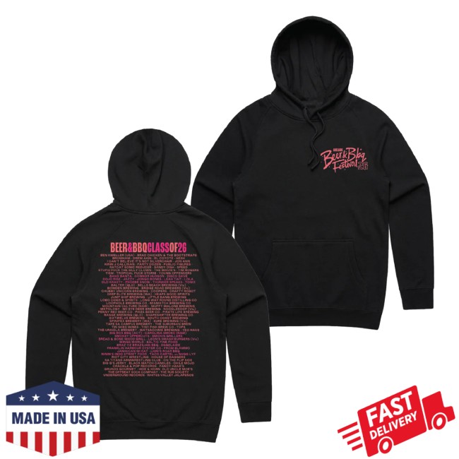 Beer & Bbq Merch Store Beer & Bbq Fest 2026 Lineup Hoodie