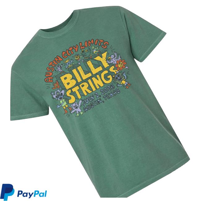 Billy Strings Merch Shop Store Austin City Limits Characters Tee 3 Billy Strings Merch Shop Store Austin City Limits Characters Tee