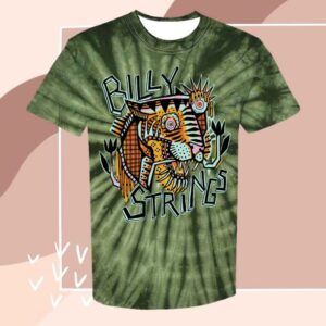 Billy Strings Store Shop Merch Deconstructed Tiger Tee Whit Stone