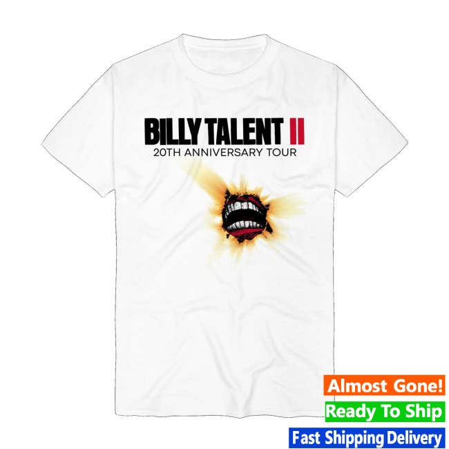 Billy Talent Store Merch 20Th Anniversary Shirt White 2 Billy Talent Store Merch 20Th Anniversary Shirt White