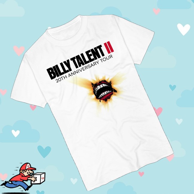 Billy Talent Store Merch 20Th Anniversary Shirt White 3 Billy Talent Store Merch 20Th Anniversary Shirt White