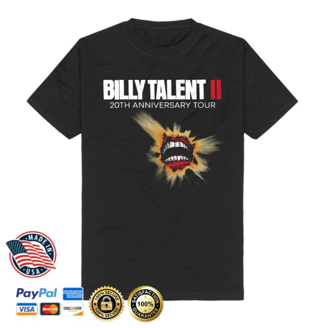 Billy Talent Store Merch 20Th Anniversary Shirt 2 Billy Talent Store Merch 20Th Anniversary Shirt