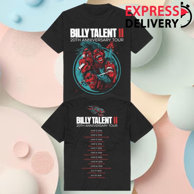 Billy Talent Store Merch Tour 2026 Shirt 5 Billy Talent Store Merch Tour 2026 Shirt
