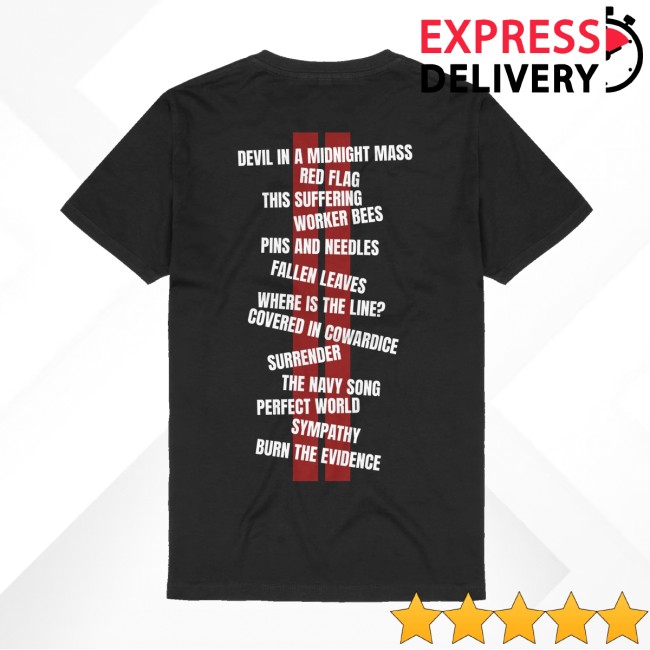 Billy Talent Store Merch Tracklist Shirt 3 Billy Talent Store Merch Tracklist Shirt