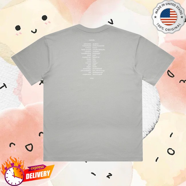 Bjork Merch Store Official Medulla Album Cover Shirt Grey 4 Bjork Merch Store Official Medulla Album Cover Shirt Grey