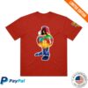 Bjork Merch Store Official Volta Album Cover Shirt Red - Custom Dyed 7 Bjork Merch Store Official Volta Album Cover Shirt Red - Custom Dyed