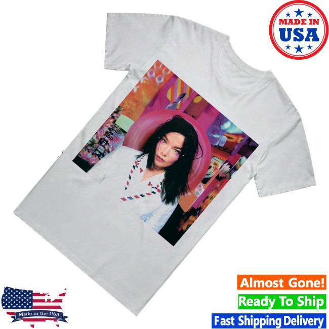 Bjork Store Merch Offical Post Album Cover T-Shirt White 3 Bjork Store Merch Offical Post Album Cover T-Shirt White
