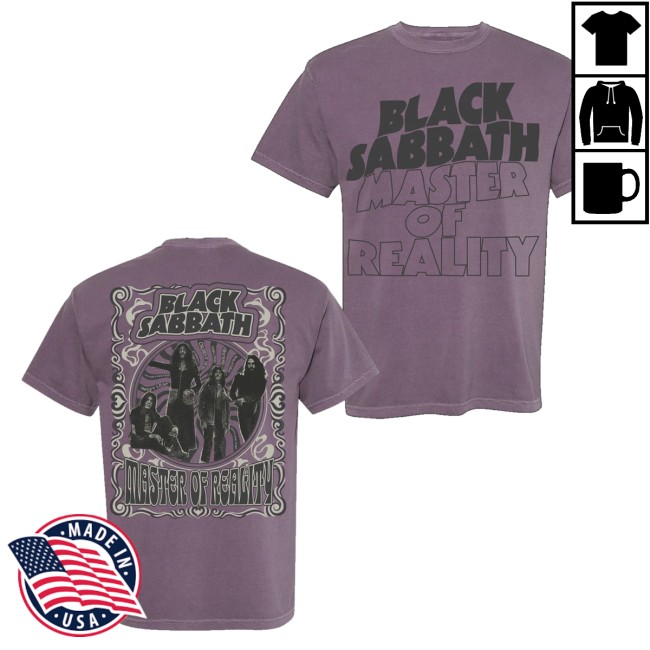 Black Sabbath Merch Store Master Of Reality Purple T-Shirt 5 Black Sabbath Merch Store Master Of Reality Purple T-Shirt