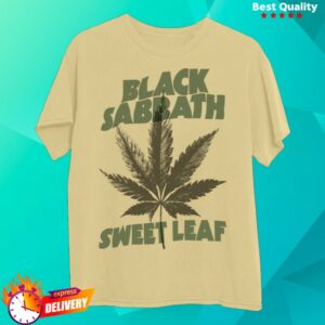 Black Sabbath Merch Store Sweet Leaf Cannabis T-Shirt
