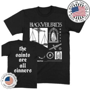 Black Veil Brides Merch Store Scales Of Justice Tour Tee