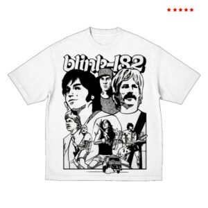 Blink-182 Store Merch First Date Band Practice White Shirt
