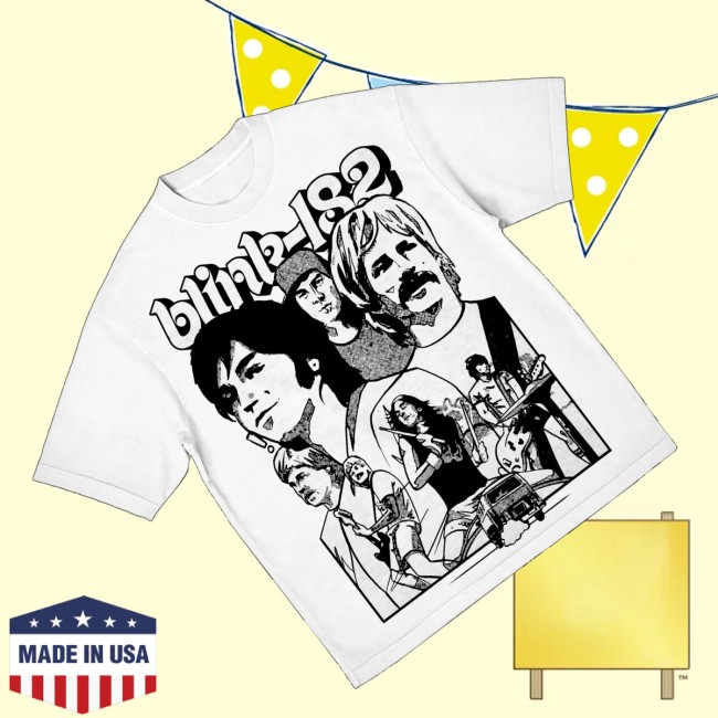 Blink-182 Store Merch First Date Band Practice White Shirt 3 Blink-182 Store Merch First Date Band Practice White Shirt