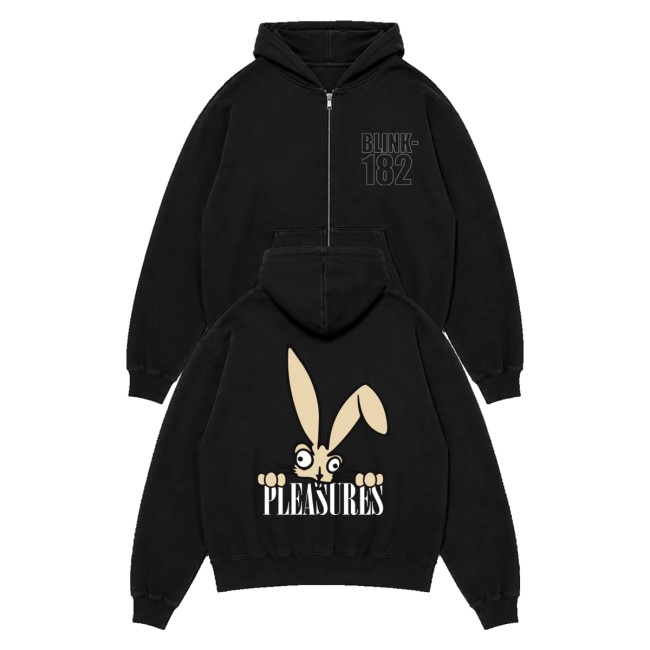 Blink-182 Store Merch Pleasures X Blink-182 Bunny Peek Zip Hoodie 5 Blink-182 Store Merch Pleasures X Blink-182 Bunny Peek Zip Hoodie