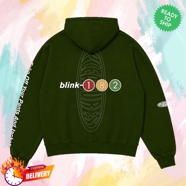 Blink-182 Store Merch Pleasures X Blink-182 Oval Tracklist Hoodie 3 Blink-182 Store Merch Pleasures X Blink-182 Oval Tracklist Hoodie