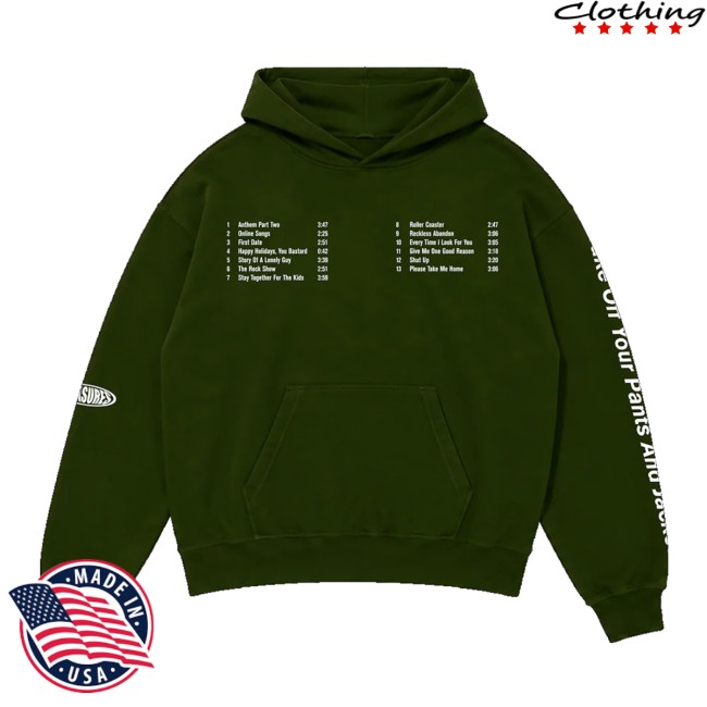 Blink-182 Store Merch Pleasures X Blink-182 Oval Tracklist Hoodie 4 Blink-182 Store Merch Pleasures X Blink-182 Oval Tracklist Hoodie