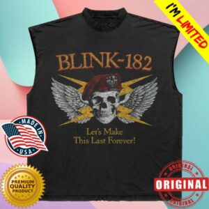 Blink-182 Store Merch Travis Skull Bolt Muscle Tee