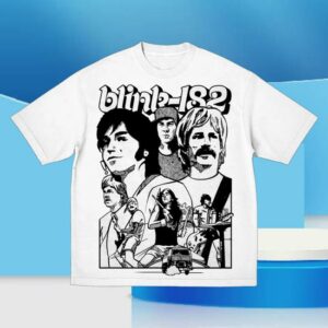 Blink182 Merch Store First Date Band Practice White T-Shirt