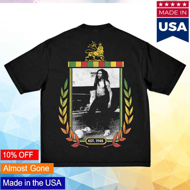 Bob Marley Store Merch Marley Crest T-Shirt 4 Bob Marley Store Merch Marley Crest T-Shirt