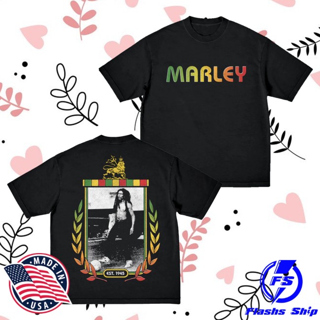 Bob Marley Store Merch Marley Crest T-Shirt 5 Bob Marley Store Merch Marley Crest T-Shirt