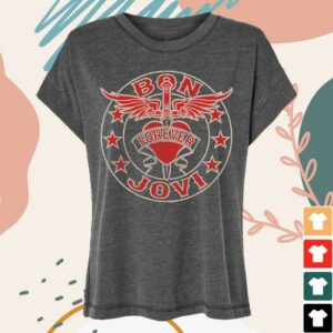 Bon Jovi Merch Shop Bon Jovi Forever Tour 2026 Washed Women's T-Shirt