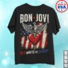 Bon Jovi Merch Shop Red, White And Jersey Nyc Black T-Shirt 7 Bon Jovi Merch Shop Red, White And Jersey Nyc Black T-Shirt