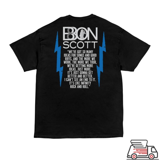Bon Scott Merch Store Bon Scott 80 Birthday Bash Shirt
