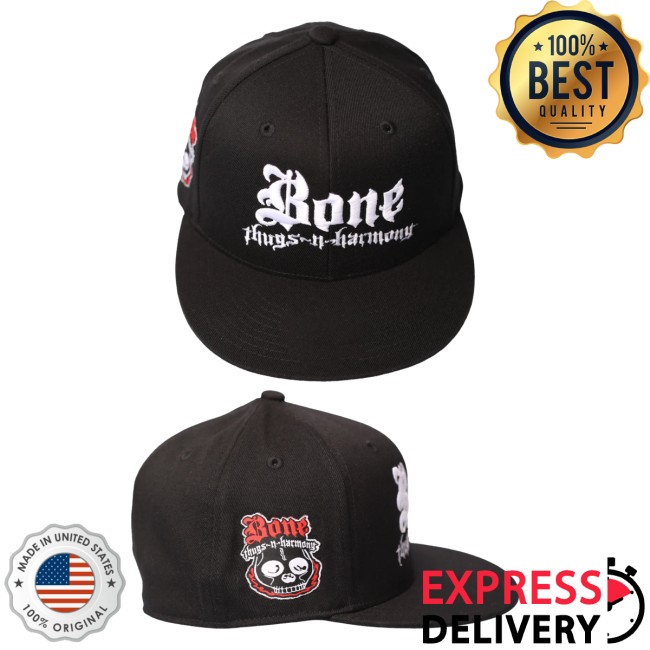 Bone Thugs-N-Harmony Store Merch Bone Thugs-N-Harmony Black Flatbrim Flexfit Hat 5 Bone Thugs-N-Harmony Store Merch Bone Thugs-N-Harmony Black Flatbrim Flexfit Hat