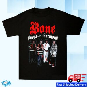 Bone Thugs-N-Harmony Store Merch Bone Thugs-N-Harmony Down 71 Tee Black