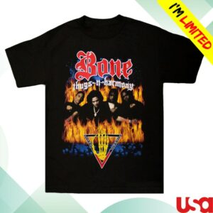 Bone Thugs-N-Harmony Store Merch Bone Thugs-N-Harmony Look Into My Eyes Tee Black
