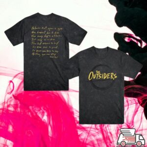 Broadway World Merch Shop Outsiders Unisex Poem Logo Shirt