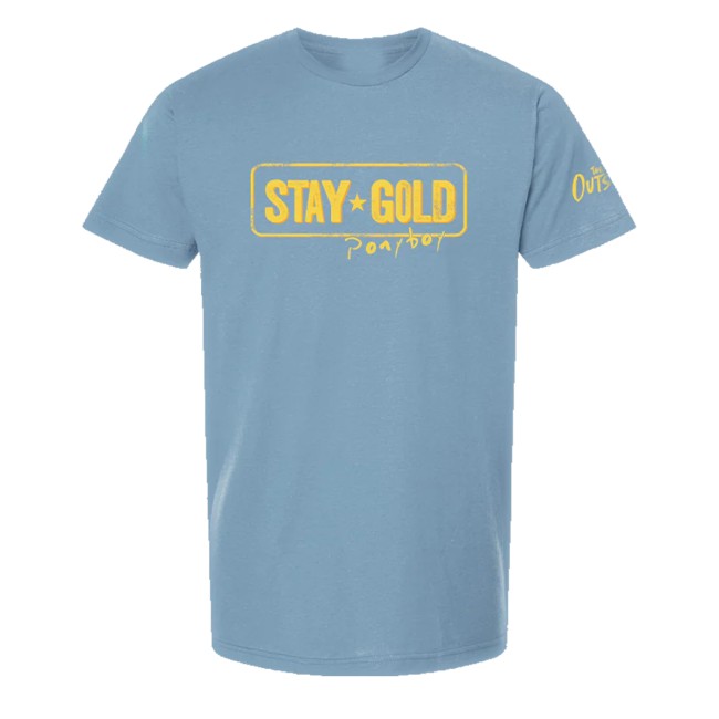 Broadway World Merch Shop Outsiders Unisex Stay Gold Tee 2 Broadway World Merch Shop Outsiders Unisex Stay Gold Tee