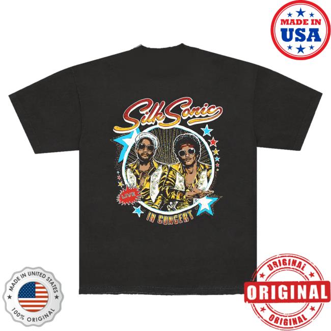 Bruno Mars Merch Store Shop Silk Sonic In Concert Tee 2 Bruno Mars Merch Store Shop Silk Sonic In Concert Tee