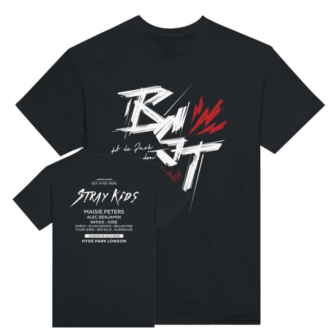 Bst Hydepark Merch Store BST Hyde Park Stray Kids Event T-Shirt 3 Bst Hydepark Merch Store BST Hyde Park Stray Kids Event T-Shirt