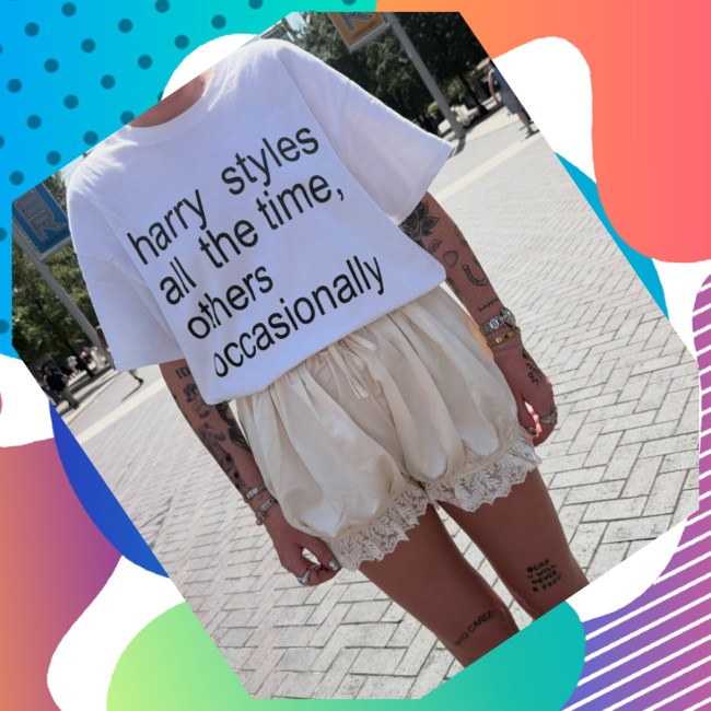 Caitlin Garner Wearing Harry Styles All The Time Others Occasionally Shirt 3 Caitlin Garner Wearing Harry Styles All The Time Others Occasionally Shirt