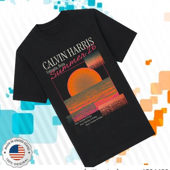 Calvin Harris Merch Shop Store Vintage Sunset T-Shirt 3 Calvin Harris Merch Shop Store Vintage Sunset T-Shirt
