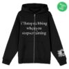 Chiodos Merch Store I'll Stop Stabbing Zip Up Hoodie