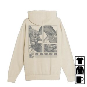 Chiodos Merch Store Tapdat Angels Sand Hoodie