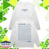 Chvrches Merch Store Over White Long Sleeve Shirt