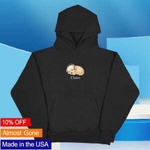 Clairo Merch Store Clairo Dog Hoodie II Black