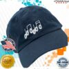 Clairo Merch Store Clairo Note Dad Hat Navy